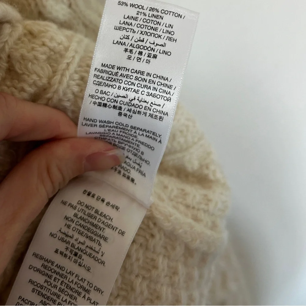 NWT Doen Gillian Sweater Ivory